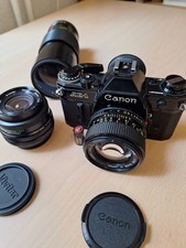 Canon AE 1 Spiegelreflexkamera mit 3 Objektiv...
