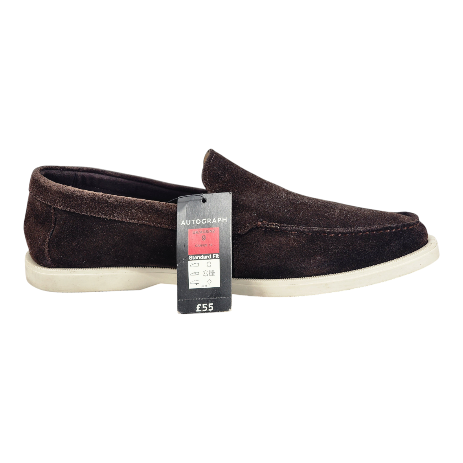 SAOLA Mocassini Autograph scamosciati suola bianca prezzo consigliato £ 55 00