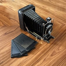 Vintage Folding Camera by F.Deckel Munchen Compur Anastigmat Zodellar London