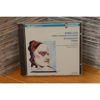 Sibelius Chausson CD Violin Concerto D Minor Poeme Alan Brind RPO Vernon Handley