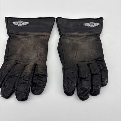 Harley Davidson 100th Anniversary 2003  Leather Gauntlet Gloves Mens Medium