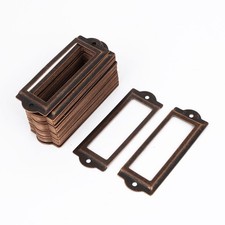 Cassettiera ufficio 83mmx30mm stile antico porta etichette telaio 50pz