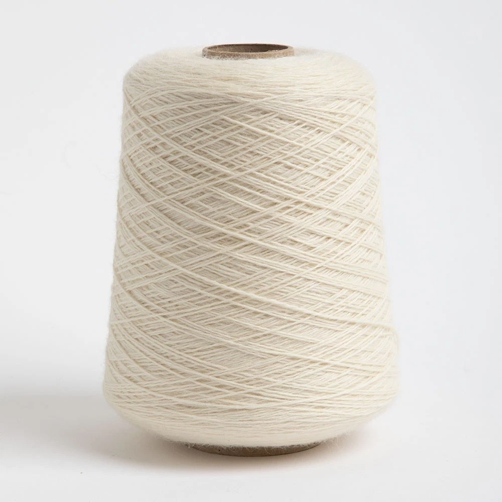 Knit Picks Palette Cone Yarn Cream 100% Wool Fingering Weight Yarn - product detail image 1