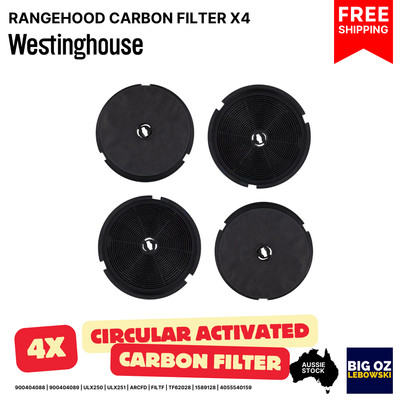 4-pack Carbon Filter for Westinghouse WRJ600US Rangehood-Free Post · OEM Quality