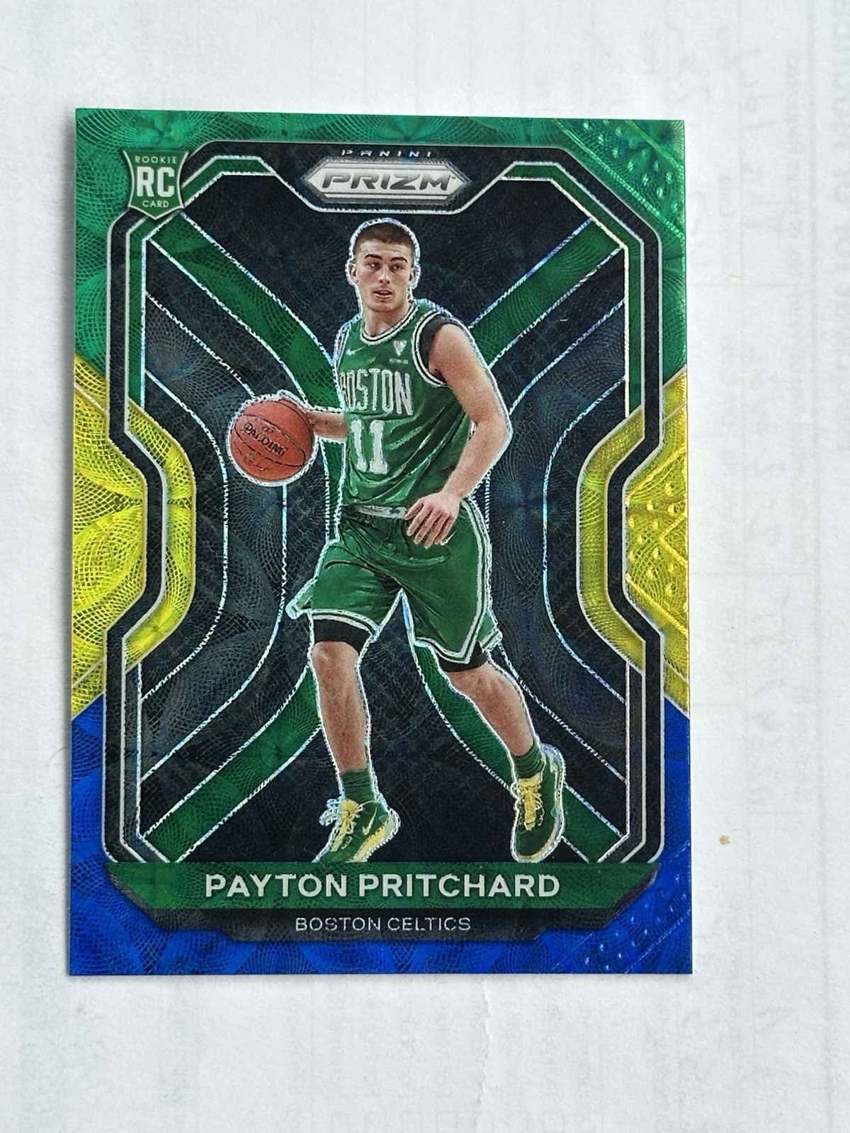 2020-21 Panini Prizm Choice Blue Yellow Green Prizm Payton Pritchard RC #257
