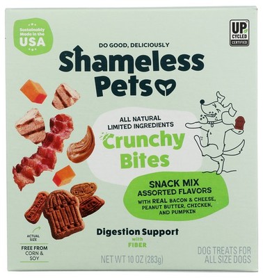 Crunchy Bites Dog Snack Mix By Shameless Pets With Fiber Snacks