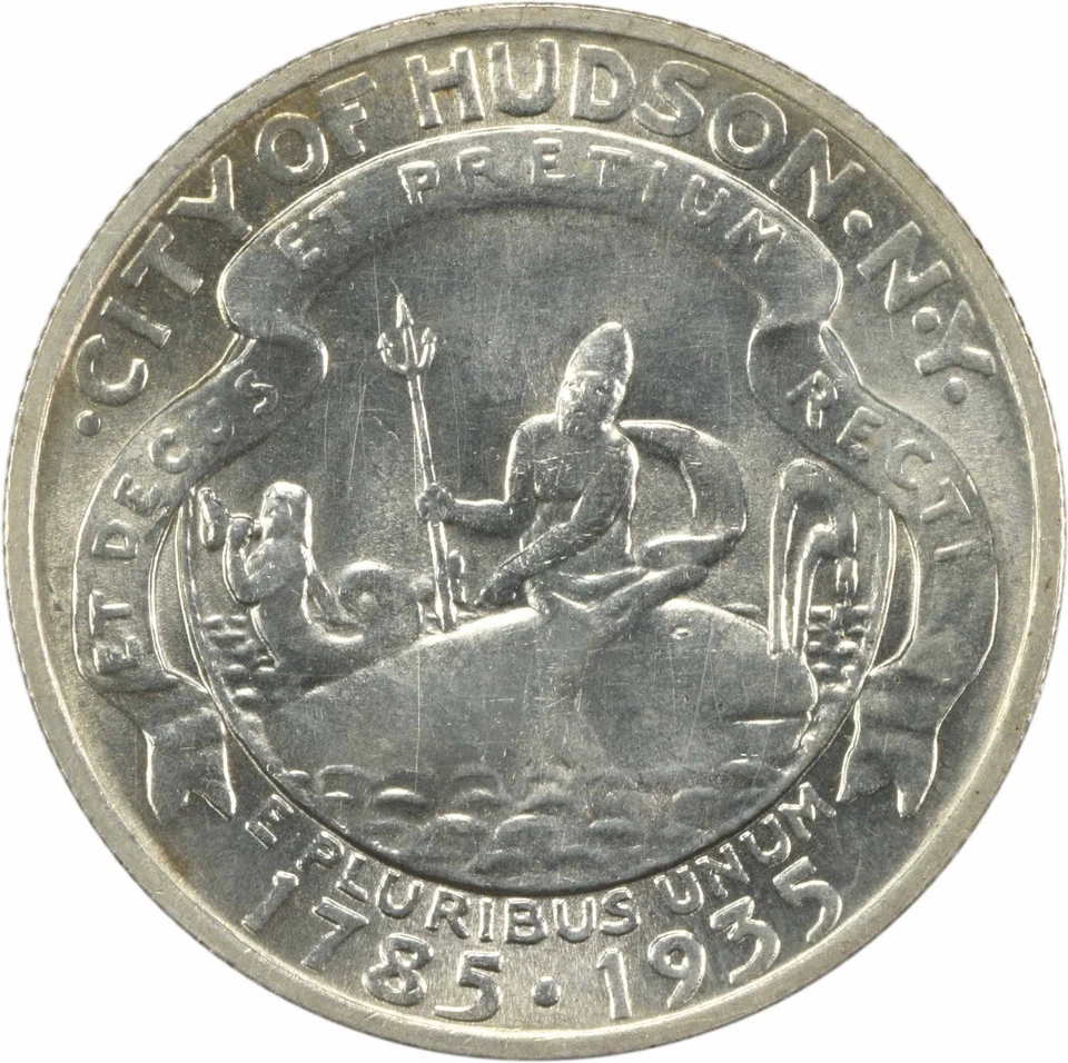 Hudson Commemorative Silver Half Dollar 1935 Choice BU Uncertified #211 - Image 2 of 2