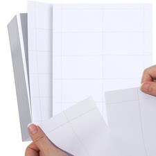 500 piezas de papel en blanco para tarjetas de visita para impresoras láser de inyección de tinta blanco