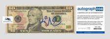 LIN MANUEL MIRANDA AUTOGRAPH SIGNED $10 TEN DOLLAR BILL HAMILTON BROADWAY ACOA
