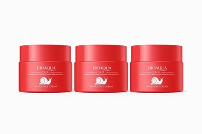 BIOAQUA Snail Face Cream 50g x3 Hydrating Firming Moisturizer