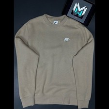 Nike NSW Club Crew Neck Pullover Sweatshirt Khaki Men s 2XL BV2662-247