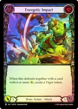 FAB  RAINBOW FOIL  Energetic Impact  - Super Slam Card # 131