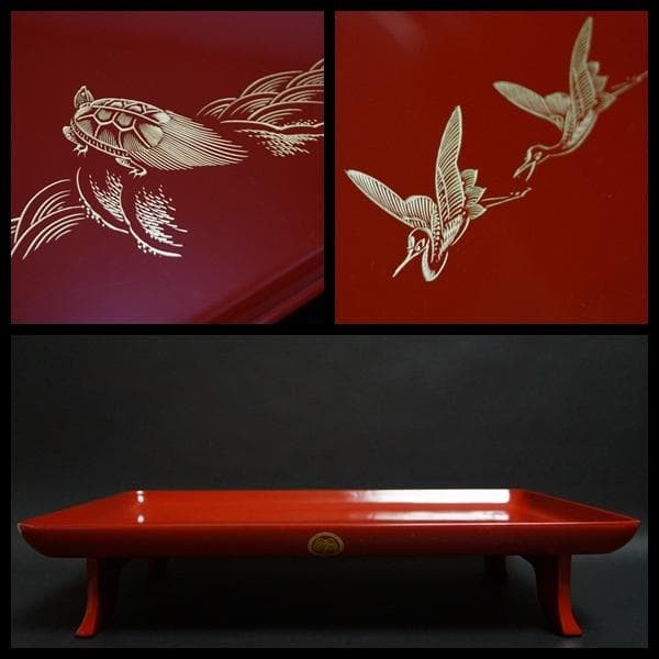 Jubako Bento Box Japanese Wajima lacquer wooden toso set gold lacquered "Shochik Jubako Bento Box Japanese Wajima lacquer wooden toso set gold lacquered "Shochik