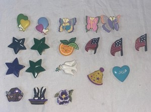 19 button Snap Covers Clothes butterfly flag Noah’s ark party fruit Crafts RT