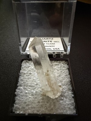 Quartz with Pyrite Inclusions; Spruce Claim, King County, Washington, USA