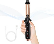 Cordless Rechargeable Curling Iron, USB Rechargeable 4000 mAh Cordless Hair Curl