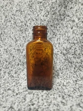 Vintage Anacin Amber Glass Bottle Good Condition