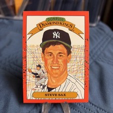 1990 Donruss - Steve Sax #2 Green Dot Error
