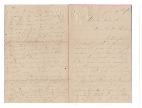 Civil War Letter Union 1862 Benton Barracks "Dear Sister" Camp Life Transcribed