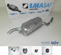 Imasaf ESD Auspuff Endtopf+Anbauteile für Mercedes-Benz W124 200 + 220 1992-1995