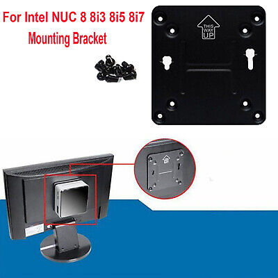 Mini Host Display Back Vesa Mounting Mount Bracket For Intel Nuc 8 8i3 8i5 8i7 Ebay