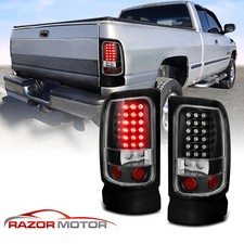 1994-2001 Fit Dodge Ram 15001994-2002 Ram 2500 3500 Black Led Brake Tail Lights