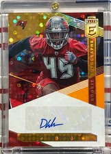 2019 PANINI DONRUSS ELITE DEVIN WHITE, #RA-DW, ROOKIE AUTO, ORANGE SERIAL #18/25