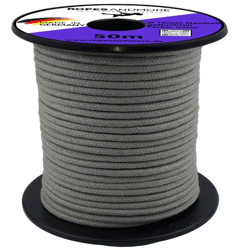 Hanfseil Natur 10mm geflochten