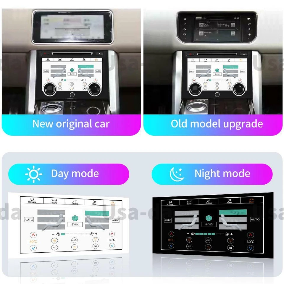 Panel de pantalla de control de aire acondicionado de 9" para Land Range Rover Sport Vogue SVA Foto 3 de 4