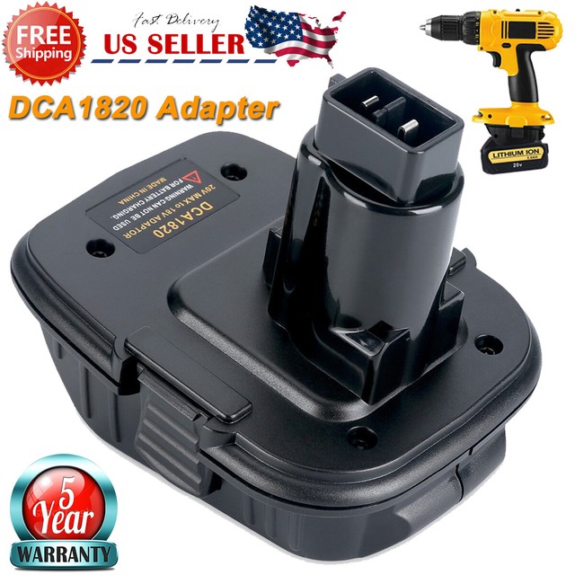 New DCA1820 Battery Adapter for Dewalt 18V Tools Convert Dewalt 20V MAX