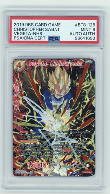 PSA 9 Christopher Sabat Vegeta, Prideful Hero Malicious