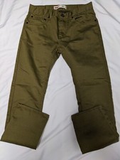 Boy's Levis 511 Green Slim Fit Straight Leg Jeans TgSz 18 29x29 Meas 31x29.5