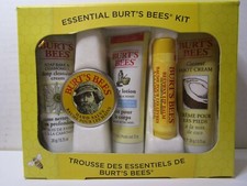 Essential Burt's Bees Kit Body Lotion, Hand Salve, Foot Cream, Lip Balm, Cleanse