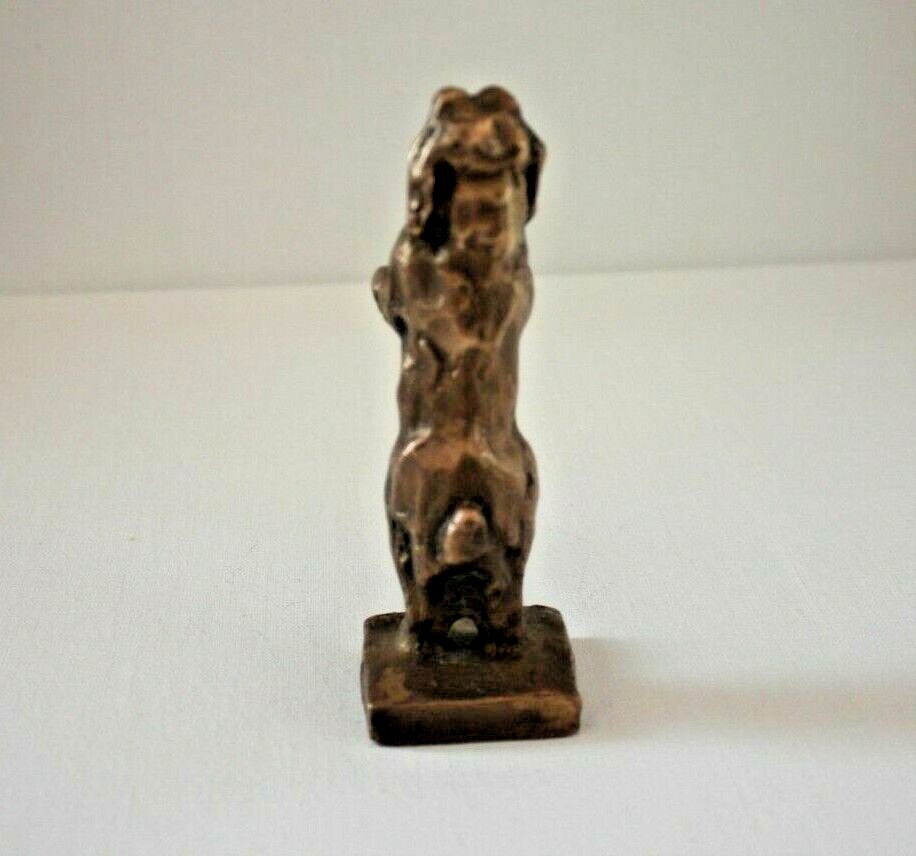 Lukitas Stehende Rosa Pudel-Skulptur - 25,4 Cm, Aus Kunstharz, Dekorative Tierfigur Für Garten & Wohnung