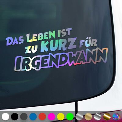 Das Leben Ist Zu Kurz Aufkleber Für Irgendwann Reisen Sticker Auto Geschenkidee