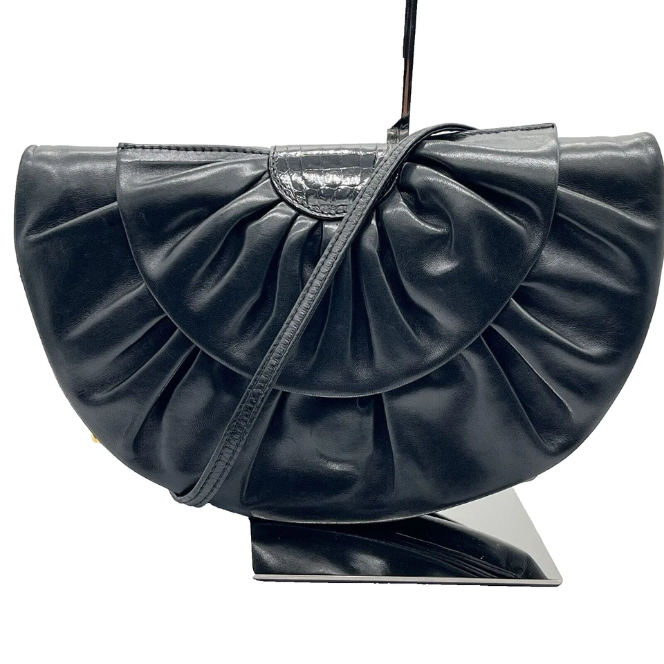 Bolso de Hombro de Cuero GUCCI Vintage Semi Cartera de Hombro Auténtico de JAPÓN Foto 2 de 4