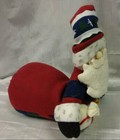 Patriotic Plush Fabric Free-Standing Santa - Red White Blue & Green Christmas  — photo 10