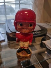 1965 Bobble Head Ear Pad Nodder Kansas City Chiefs Gold Base Football AFC Decal