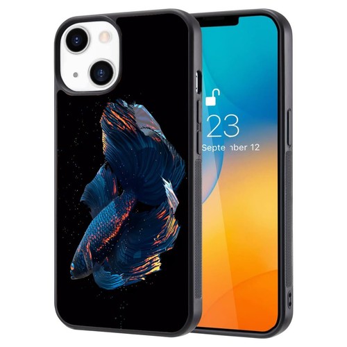 vintage design fighting fish Universal Case For iPhone SE XS XR Max 5 6 7 8 Plus - Picture 12 of 25