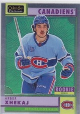 2022/23 OPC PLATINUM..ARBER XHEKAJ..RETRO ROOKIE..CARD # R-90..CANADIENS