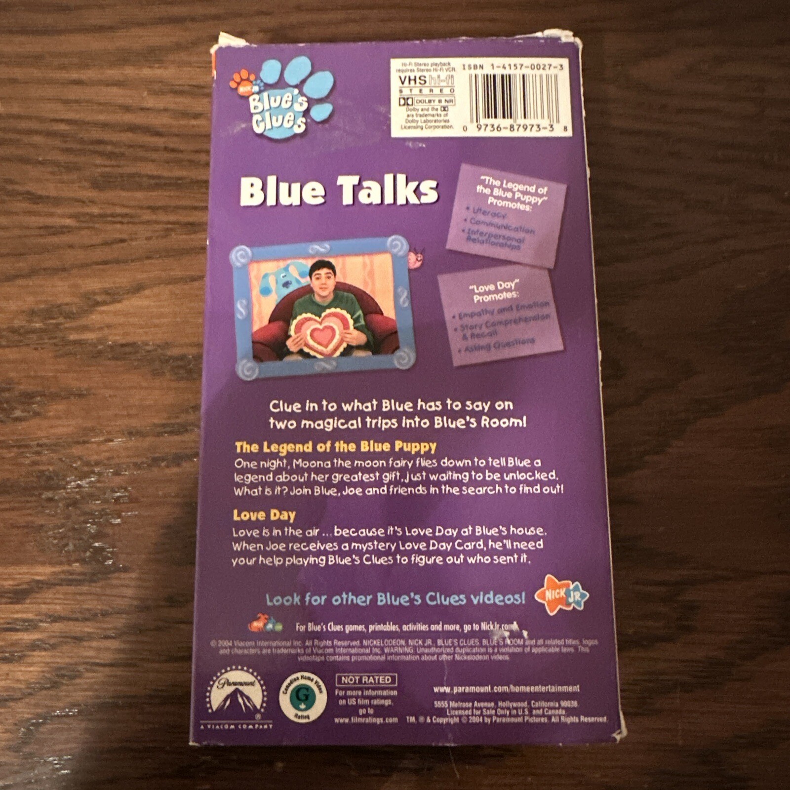 Blues Clues Blue Talks (VHS, 2004) Nick Jr. 97368797338 eBay