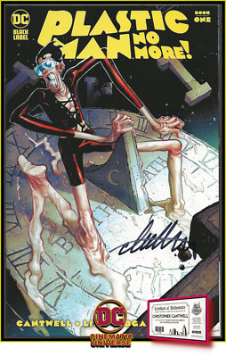 PLASTIC MAN NO MORE #1-A (2024) 1ST PRINT SIGNED CHRIS CANTWELL COA DC NM RARE!