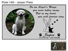 Custom Engraved Photo Frame Name Plate, Pet Loss Memorial Plaque, Dog, Cat, Any