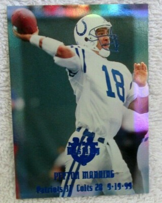 Peyton Manning 2000 Collector's Edge Refractor HoloFoil#27/50!Colts QB GOAT HOF 
