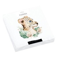 20 Servietten Tropical Leopard Leopard Tiere Afrika Exotisch BläTter 33X33Cm