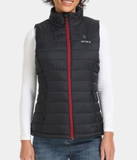 Ororo Women’s Heated Vest Small Lightweight With Battery Pack & Charger Black