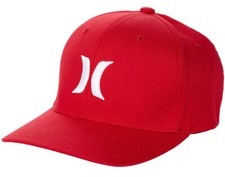 HURLEY MEN'S ONE  ONLY FLEXFIT HAT RED