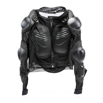 ZhuiKun Motorfiets Beschermende Jas Full Body Armor Motocross Rijden Beschermende Kleding ATV Dirt Bike Borst Wervelkolom Protector Voor Off-Road Motor Fietsen Zwart Rood, Zwart/Rood, L