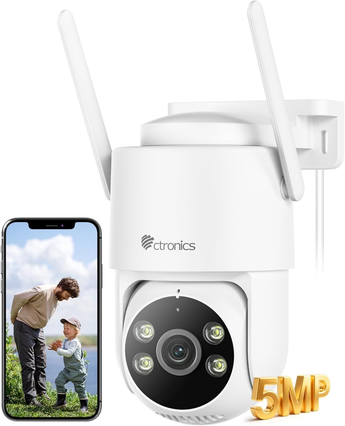 Videocamera Sorveglianza Esterno 5Ghz WiFi PTZ: 2K Video e Auto Tracking