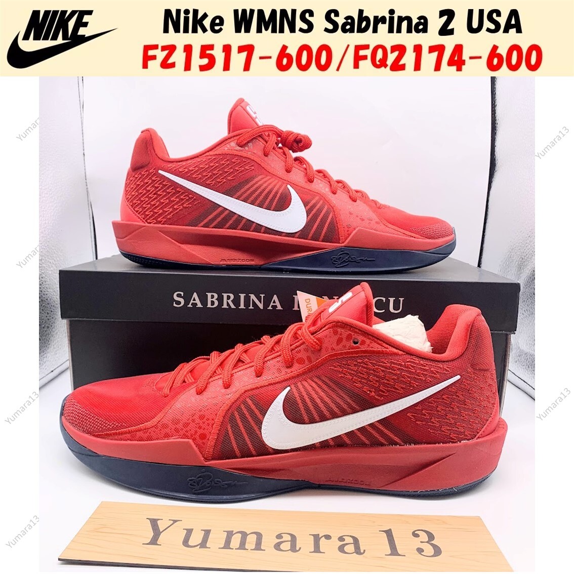 Nike WMNS Sabrina 2 USA FZ1517-600/FQ2174-600 Women's Size Nike WMNS Sabrina 2 USA FZ1517-600/FQ2174-600 Women's Size